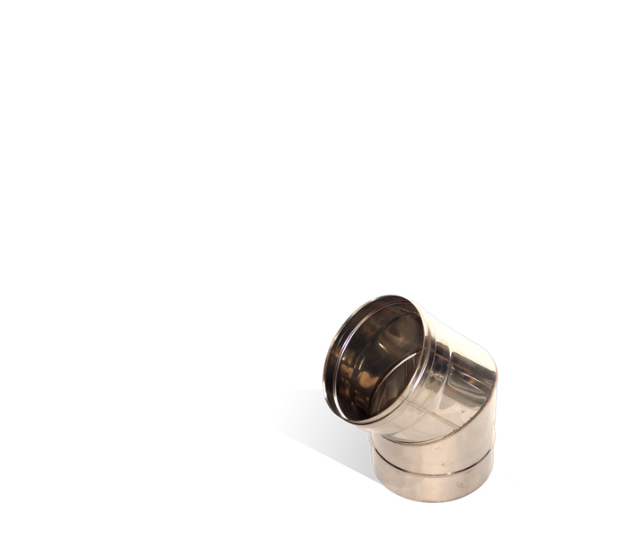 Версия-Люкс (Кривой-Рог) Колено 45, нержавейка, толщиной 0,5 мм, диаметр 120мм 1061672362 фото