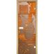 Стеклянная дверь для сауны Украина 80х190 бронза с рисунком 67583 фото 1