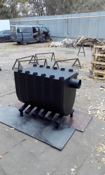 Отопительная печь булерьян с подставкой, варочной поверхностью 00 - 125 м3 булер с варочной поверхно фото