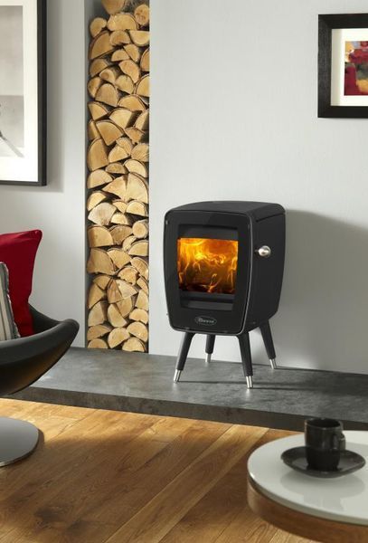 Чавунна піч Dovre Vintage 30/E10 емаль глянцевий чорний емаль - 5 кВт Vintage 30/E10 эмаль фото