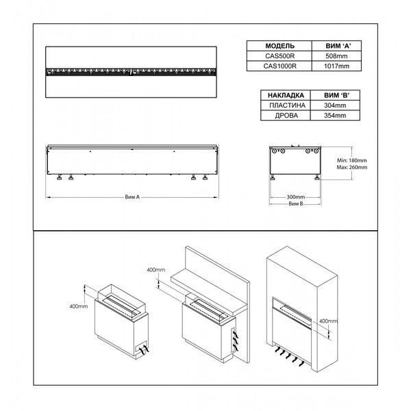 Электрокамин Dimplex Cassette 750 P SS (подключение к воде, с дровами) Dimplex Cassette 750 фото