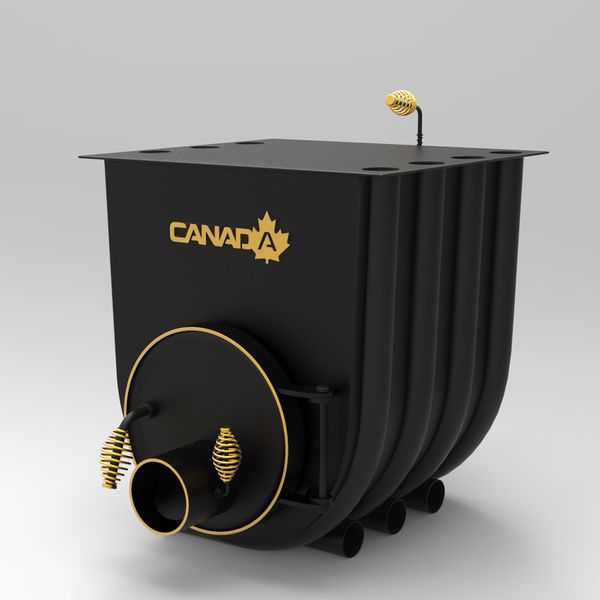 Печь калориферная «Canada» «01» с варочной поверхностью стекло или перфорация «Canada» «01» В фото