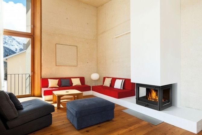 Камінна топка Dovre 2100 S3 тристороння -10 кВт Dovre 2100 S3 фото