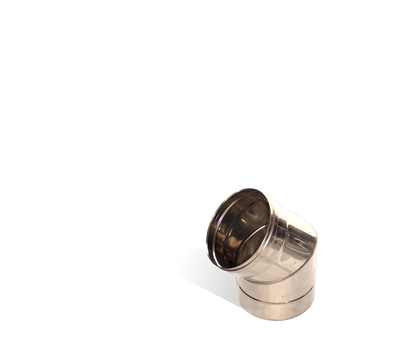 Версия-Люкс (Кривой-Рог) Колено 45, нержавейка, толщиной 0,8 мм, диаметр 100мм 1061672374 фото