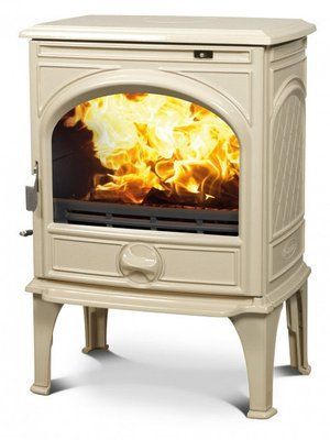 Чавунна мульти піч Dovre 425 GM/E8 бежева емаль - 8 кВт 425 GM/E8 эмаль фото