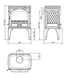 Чавунна мульти піч Dovre 425 GM/E8 бежева емаль - 8 кВт 425 GM/E8 эмаль фото 2