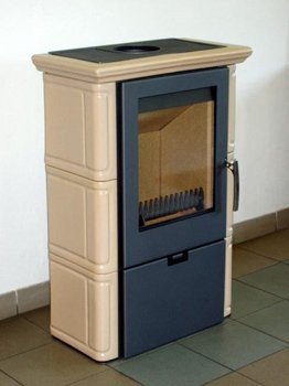 Кафельная печь на дровах Thorma Landshut 2 - капучино ( каминофен, изразцовая печь ). 1398925019 фото