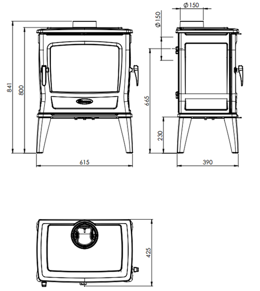 Чугунная печь Dovre TAI 45WD- 9 кВт Dovre TAI 45WD фото