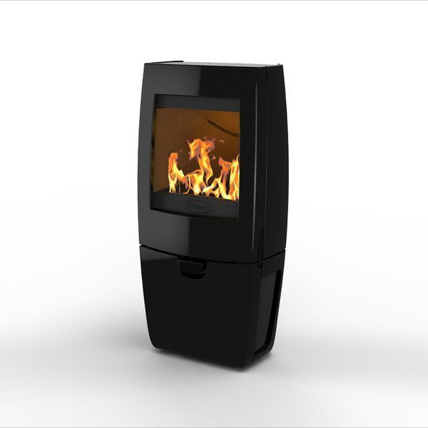 Чугунная печь Dovre Sense 200/E10 эмаль черный глянец - 7 кВт Sense 200/E8 эмаль фото