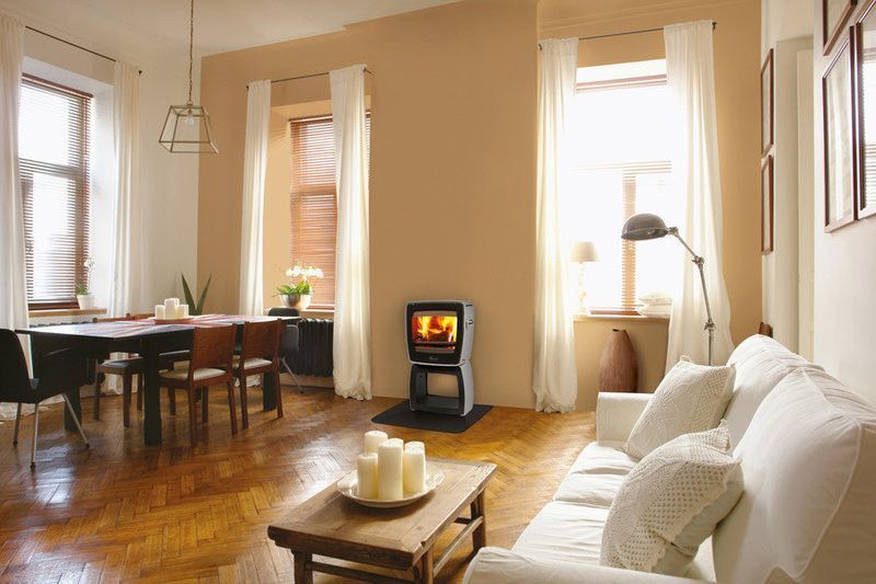 Чавунна піч Dovre Vintage 35 CR/E9 емаль оливковий зелений - 7 кВт Vintage 35 CR/E9 эмаль фото