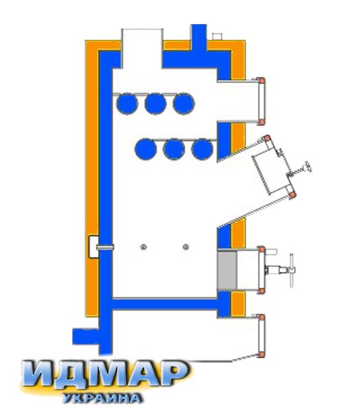 Твердопаливні котли тривалого горіння Ідмар РК-1, потужністю 10 кВт Idmar GK-1 10 кВт фото