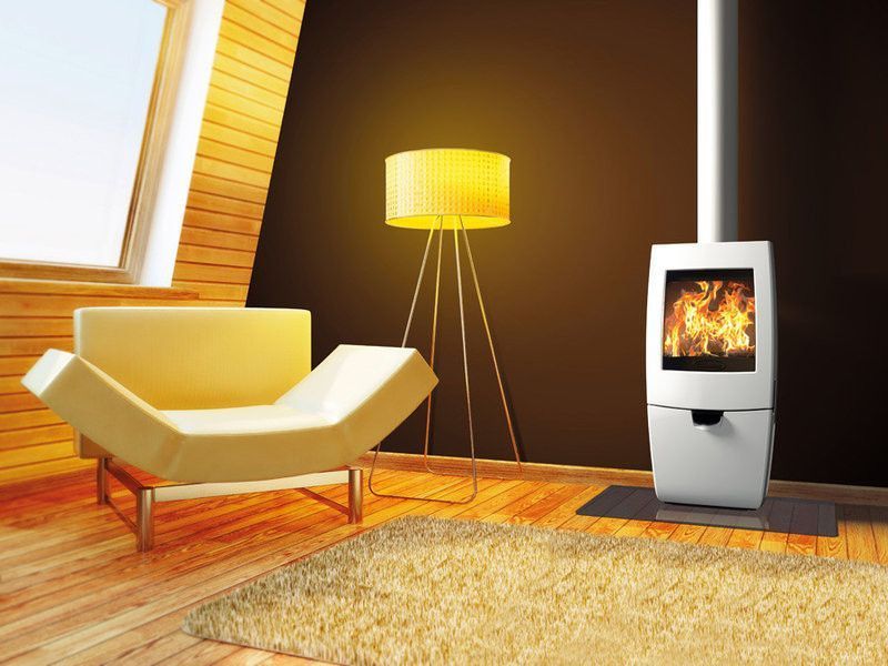 Чугунная печь Dovre Sense 200/E12 белая эмаль - 7 кВт Sense 200/E12 эмаль фото