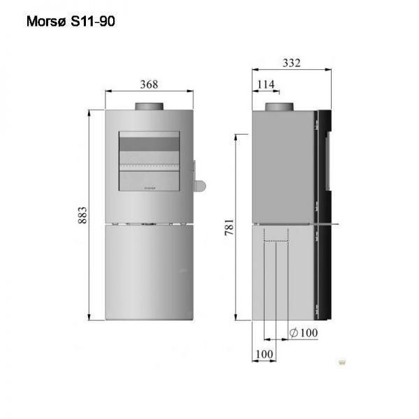 Піч сталева Morso S11-90 Печь Morso S11-90 фото