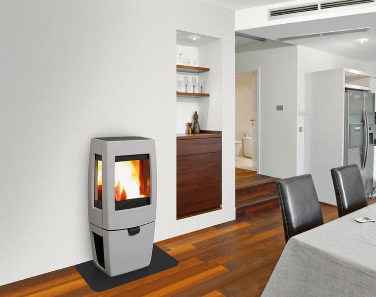 Чугунная печь Dovre Sense 203/E14 светло серая эмаль - 7 кВт Sense 203/E14 эмаль фото