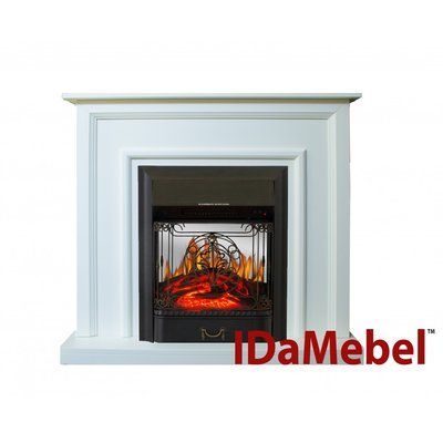 Камінокомплект IDaMebel Adele Білий Majestic Black AdeleDanville Antic Brass фото