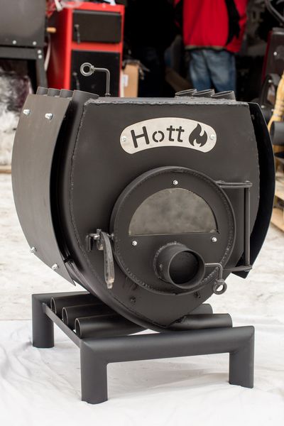 Піч булерьян опалювально варильна зі склом Hott (Хотт) Тип-02 -400 м3 Hott - «02» фото