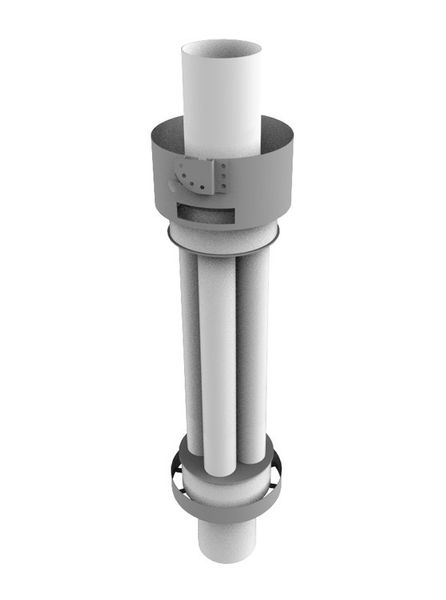Димохід-конвектор стартовий Ферингер Полум'я антик D 115 мм, L 1 м Пламя антик фото