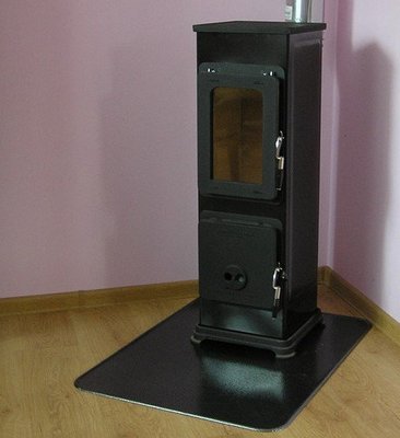 Отопительно варочная печь камин на дровах Thorma BOZEN - черная (каминофен, изразцовая печь) 1398925002 фото