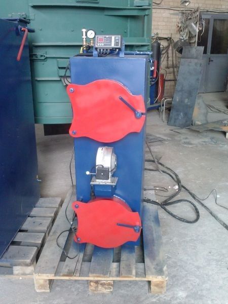 Твердотопливый пиролизный котел утилизатор 10 кВт для дома Котел утилизатор фото