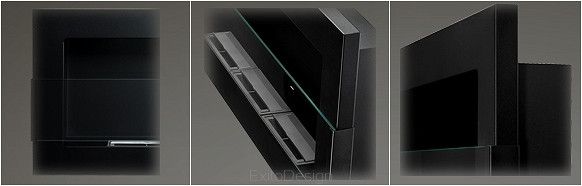 Біокамін Knap 900х400 чорний глянсовий зі склом Knap 900х400 черный фото