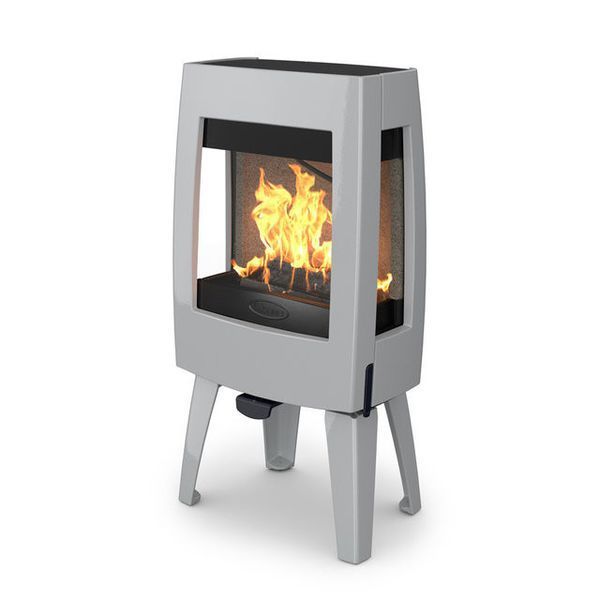 Чугунная печь Dovre Sense 303/E14 светло серая эмаль - 9 кВт Sense 303/E14 эмаль фото