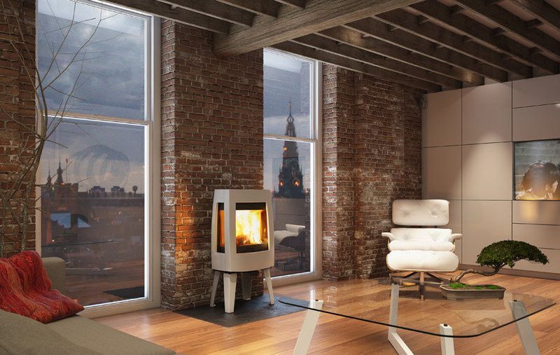 Чугунная печь Dovre Sense 303/E14 светло серая эмаль - 9 кВт Sense 303/E14 эмаль фото