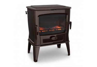Чугунная мульти печь Dovre TAI 45M/E6 эмаль коричневая майолика - 9 кВт TAI 45M/E6 эмаль фото
