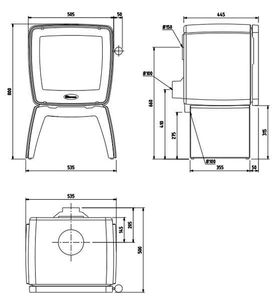 Чугунная печь Dovre Vintage 35 TB/Е12 белая эмаль - 7 кВт Vintage 35 TB/Е12 эмаль фото
