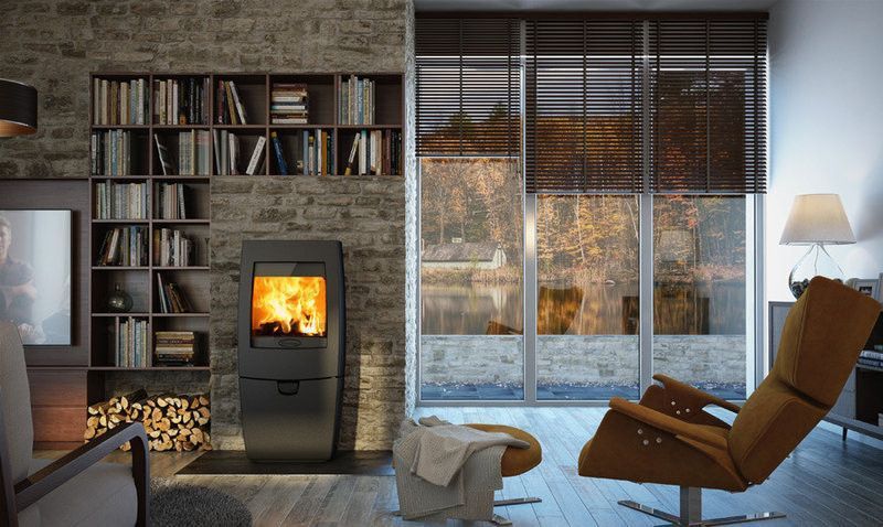 Чавунна піч Dovre Sense 400/E8 бежева емаль - 9 кВт Sense 400/E8 эмаль фото
