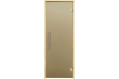 Дверь для бани и сауны Tesli Steel Sateen RS 1900 x 700 13542 фото