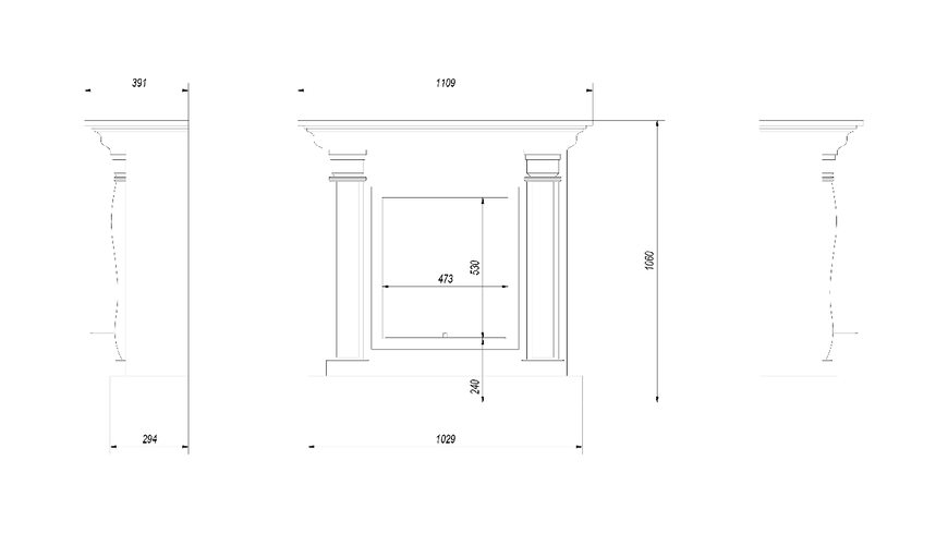 Біокамін Libra чорний Libra фото