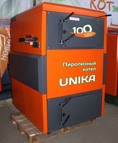 Котёл пиролизный твердотопливный КОТэко Unika (Уника), 18 кВт Котёл пиролизный твердото фото