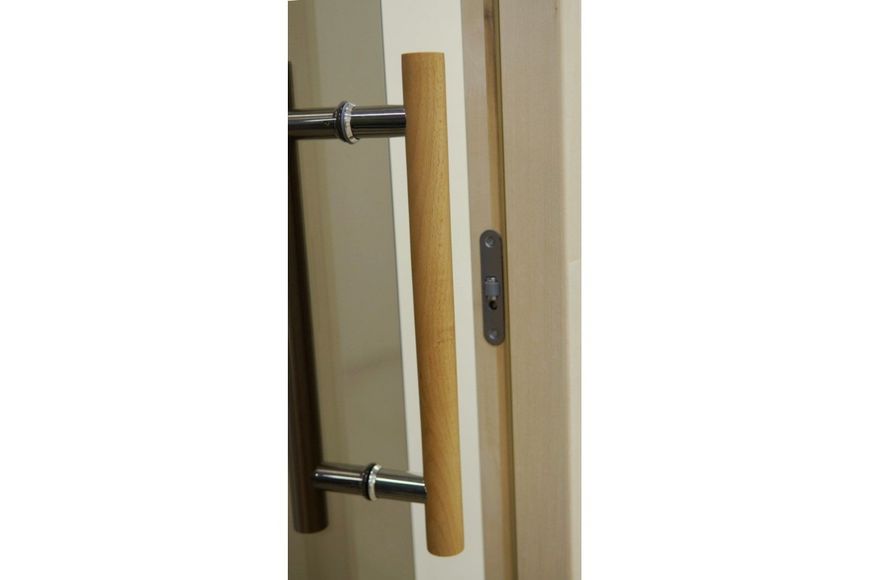 Двері для лазні та сауни Tesli Steel Sateen RS 2000х700 13592 фото
