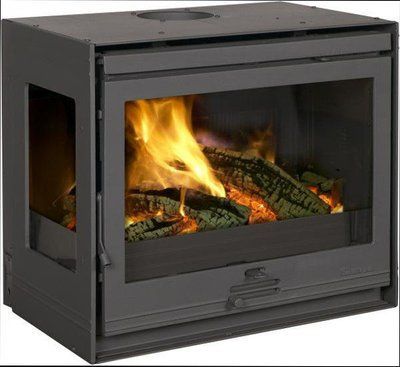 Каминная топка Dovre 2520 S2L левое боковое стекло -10 кВт Dovre 2520 S2L фото