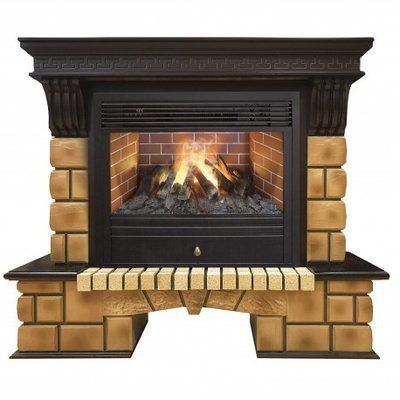 3D-електрокамін Stone Brick 26 AO з Novara 26 3D Stone Brick 26 AO 3D фото