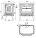 Печь на дровах Dovre 760 CB/E10 глянцевый черный эмаль - 11 кВт 760 GM/Е10 эмаль фото 2