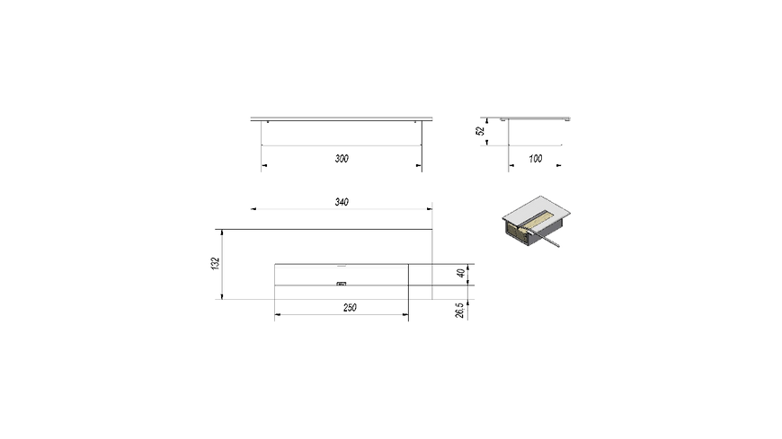 Контейнер для біокаміна середній 0,5 л з сертифікатом TÜV. Горелка средняя фото