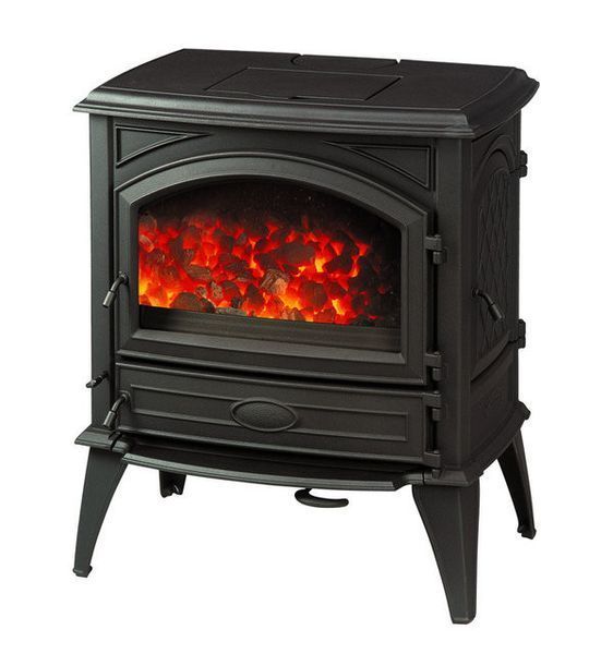 Чавунна мульти піч Dovre 640 GM/E10 глянцевий чорний емаль - 9 кВт 640 GM/E10 эмаль фото