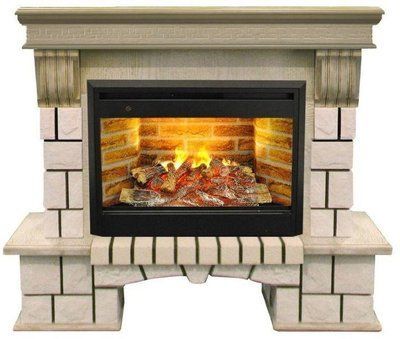 Электрокамин Taurus Stone new 26/HL WTG с очагом 3D Helios - Акция Stone new 26/HL WTG 3D фото