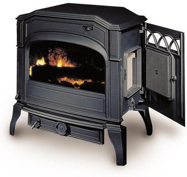 Чавунна мульти піч Dovre 750 GM/E6 коричнева майоліка емаль - 9 кВт 750 GM/E6 эмаль фото