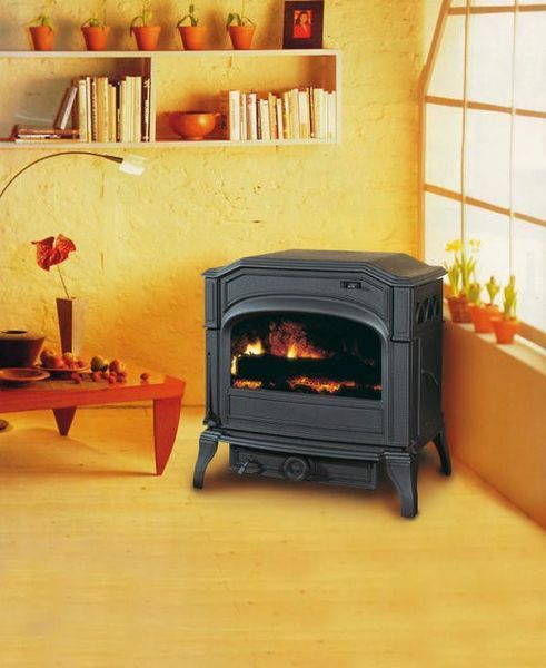 Чавунна мульти піч Dovre 750 GM/E8 бежева емаль - 9 кВт 750 GM/E8 эмаль фото