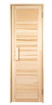 Двері дерев’яні для сауни і лазні Tesli Глуха Зебра 1900 х 700 11625 фото