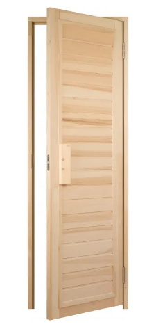 Двері дерев’яні для сауни і лазні Tesli Глуха Зебра 1900 х 700 11625 фото