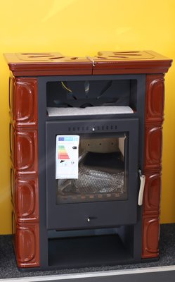 Кафельная печка на дровах Thorma BORGHOLM TOP - Каштановая , (каминофен, изразцовая печь) 1398925303 фото
