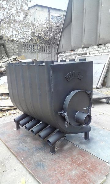 Отопительная печь булерьян c подставкой 00 - 125 м3 булер с варочной поверхно фото