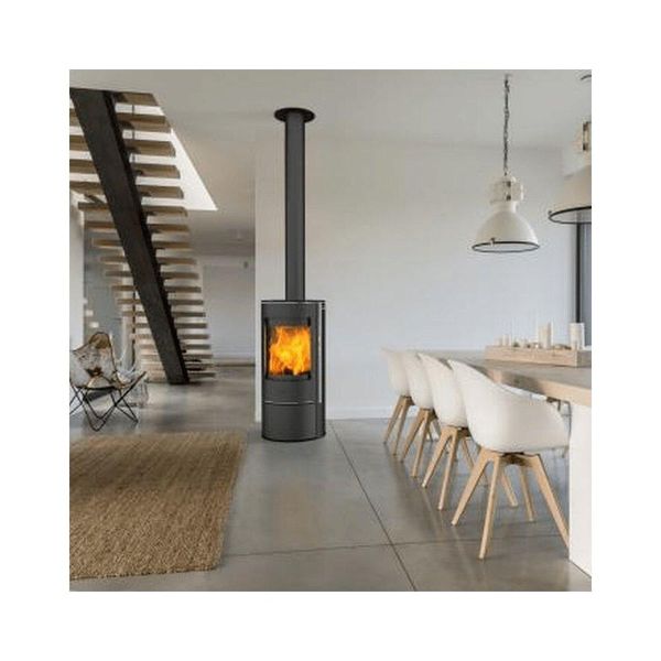 Отопительная печь камин на дровах Fireplace Rondale стальная Fireplace Rondale Stahl фото